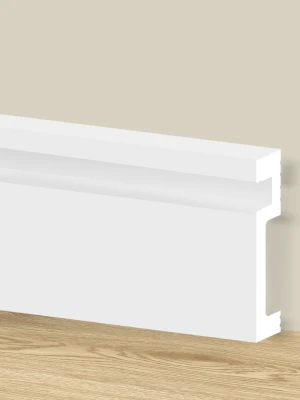 Polistirola grīdlīste LED lentei, 2400x100x18mm